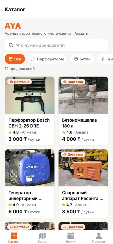 AYA — каталог