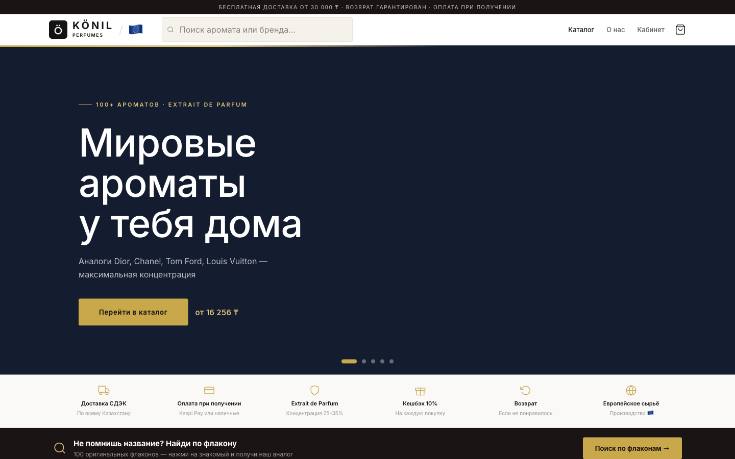 Konil Perfumes — главная страница